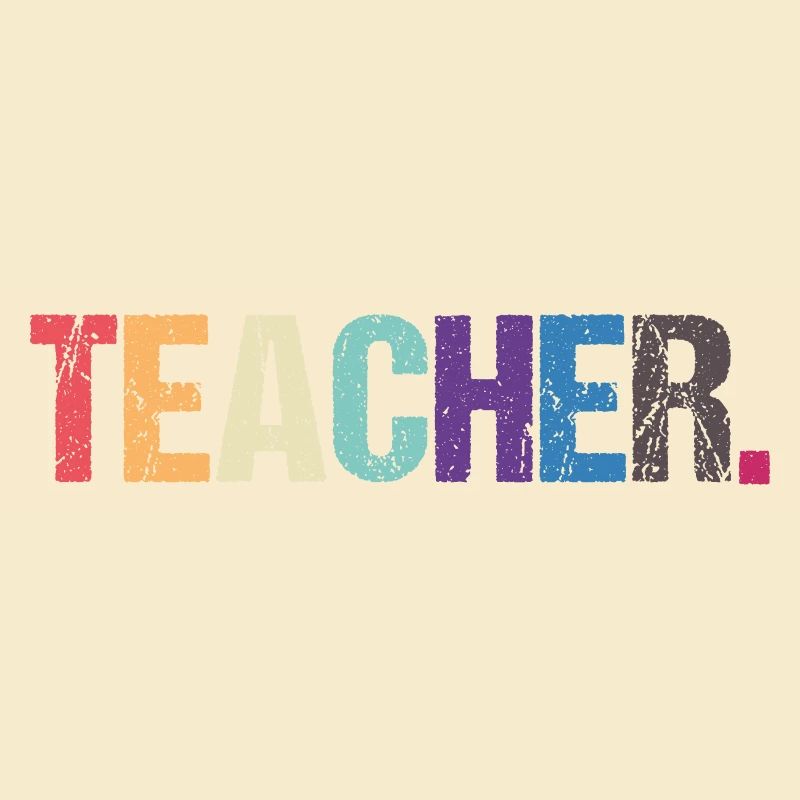 Conception colorée de TEACHER