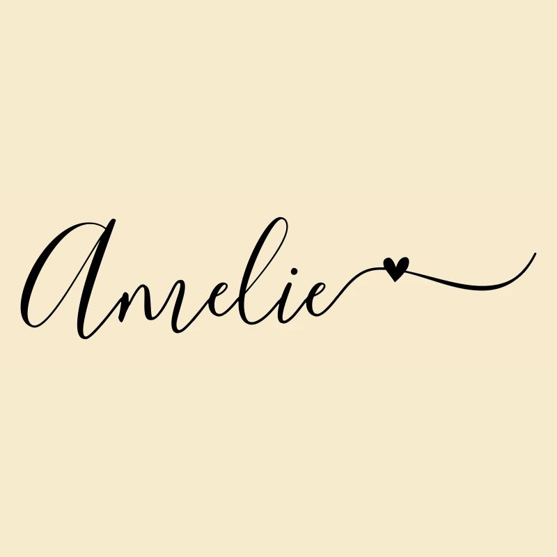 Amelie Last Name First Name Decorative