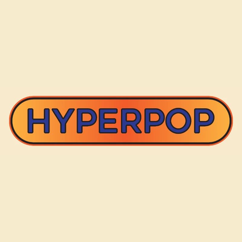 Hyperpop Musique Cool Danse Esthétique Graphique