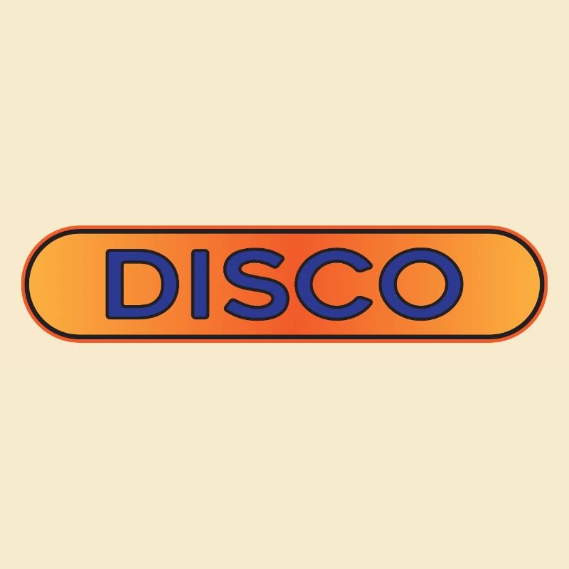 Disco Neon Retro Abzeichen