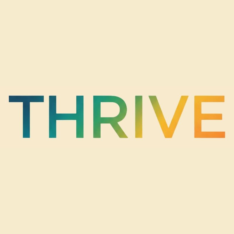 Thrive Gradient Lettering