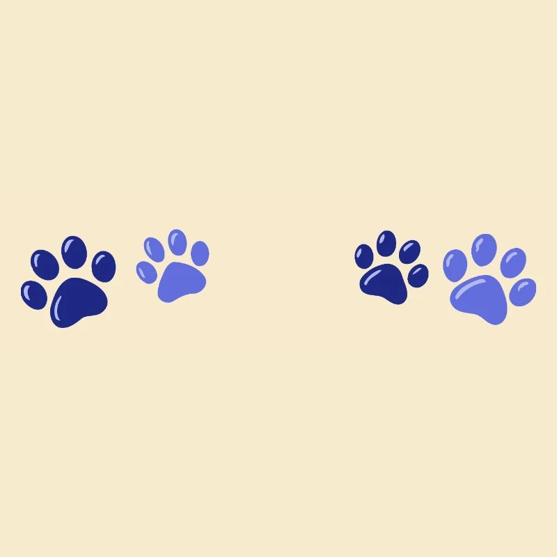 Blue Animal Prints