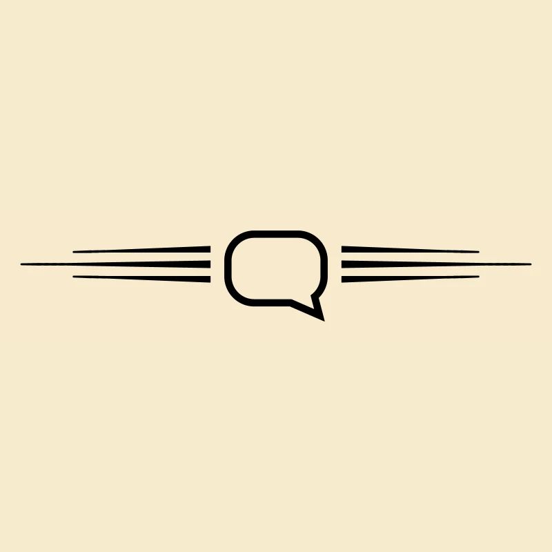 Ligne de bulle de dialogue