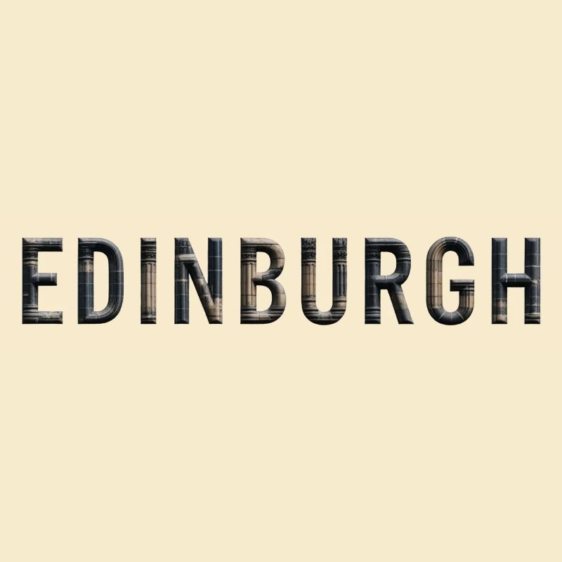 ÉDIMBOURG – Typographie architecturale de la pierre