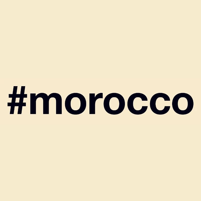 MOROCCO Hashtag Marokko