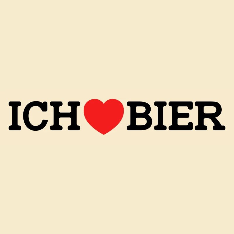 Ich liebe Bier (Farben änderbar)