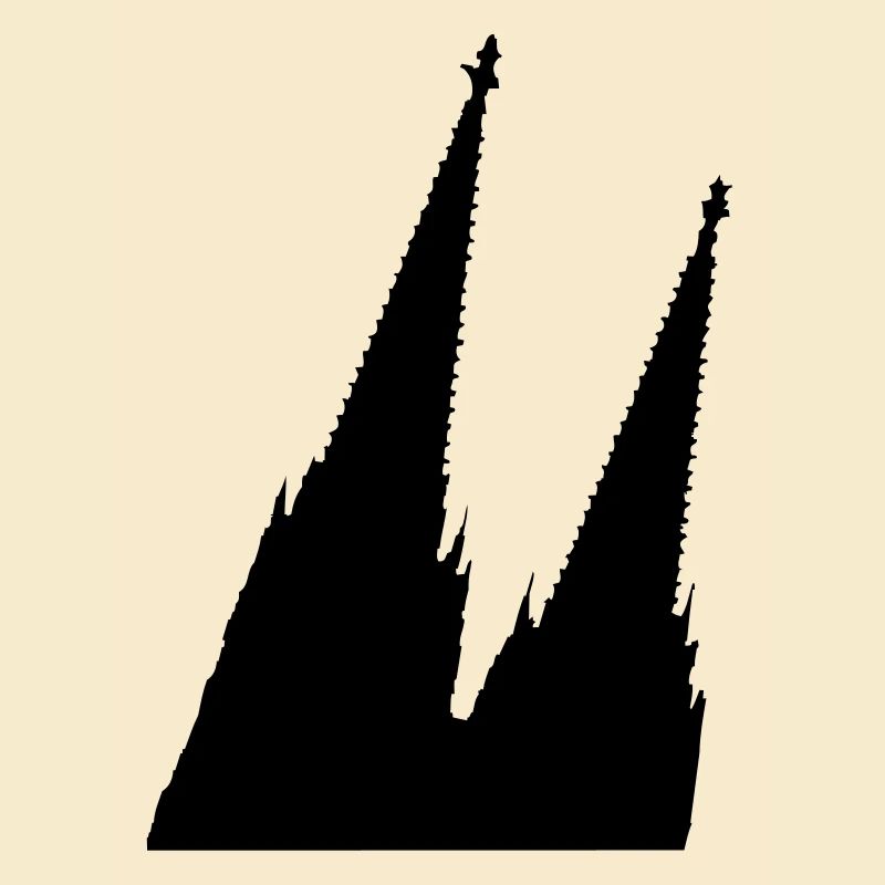 Schräger Kölner Dom in Köln