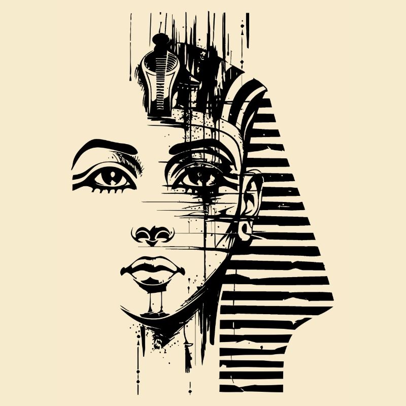 Pharaon Égypte Femmes Ancienne Pyramide Pharaon Égypte