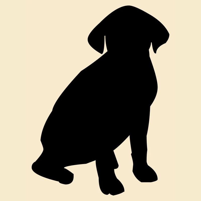 Silhouette de chien