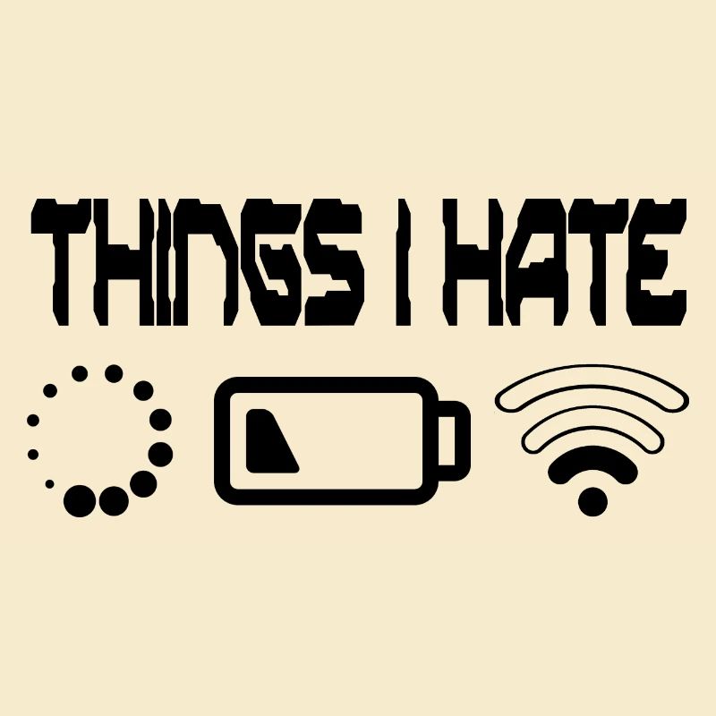 Things I Hate Programmer Outfit Gamer Fun Gift