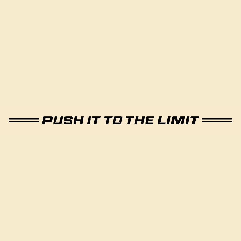 Push It To The Limit