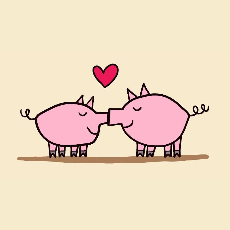 Baiser de cochon, baiser de cochons