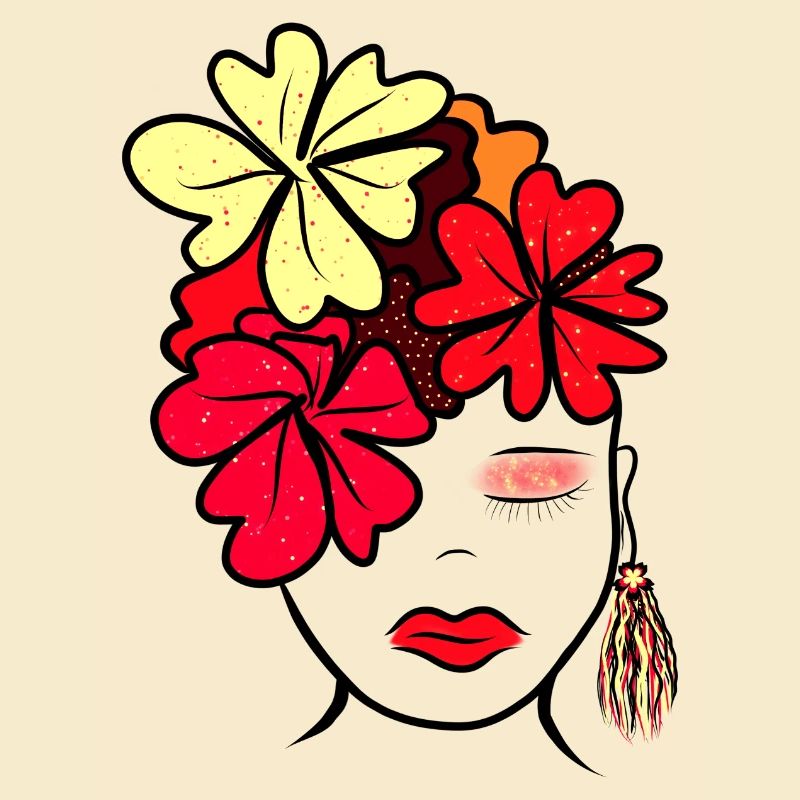 Imprimé de collage de fleurs botaniques