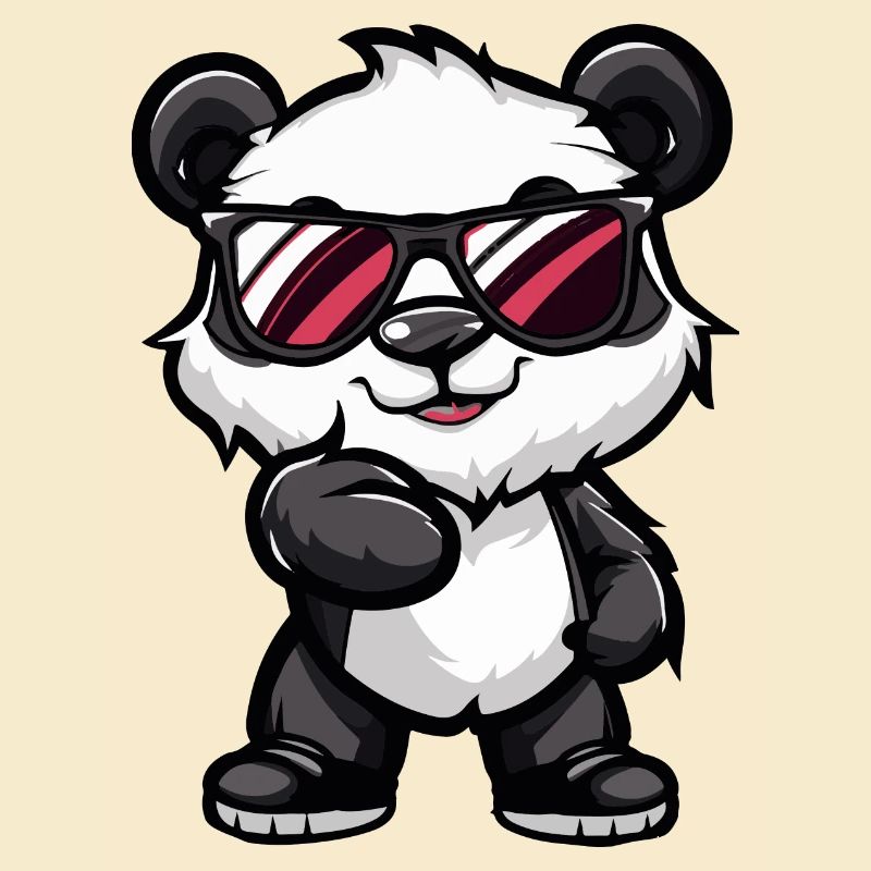 Panda Bande Dessinée Cool