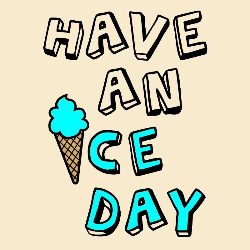 Eis Comic Sommer Urlaub coole Sprüche Eiskrem Fun