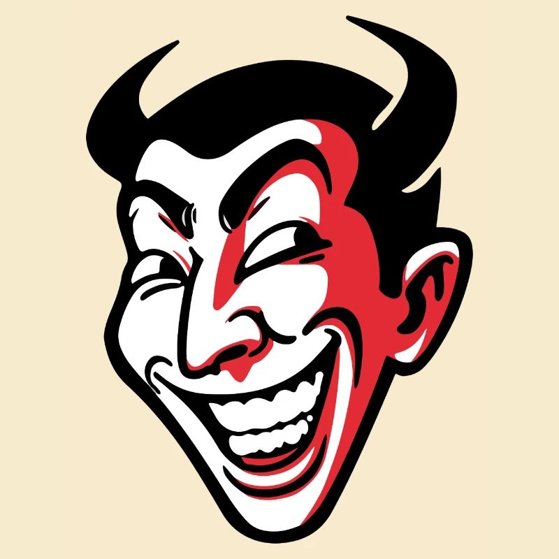 Conception expressive de visage comique souriant