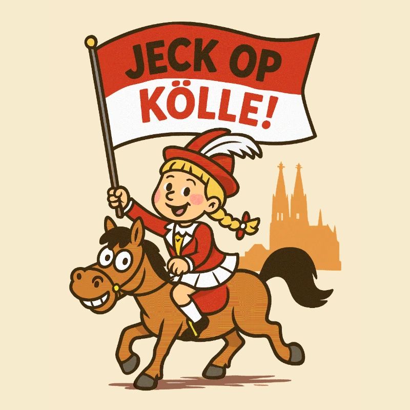 Jeck op Kölle ! Mädchen im Karneval