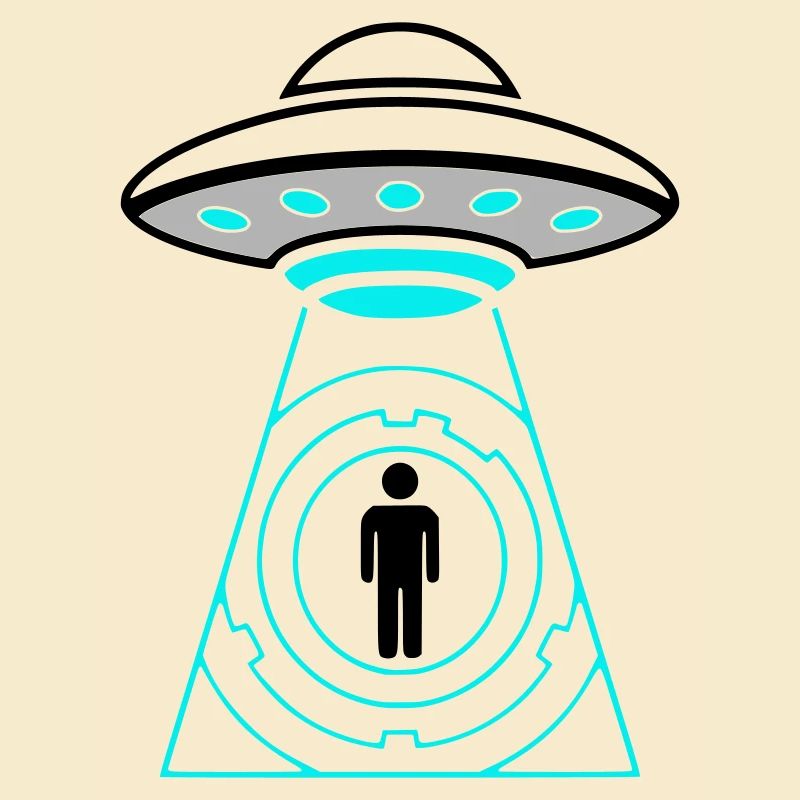 UFO Abduction Beam Me Up Vector