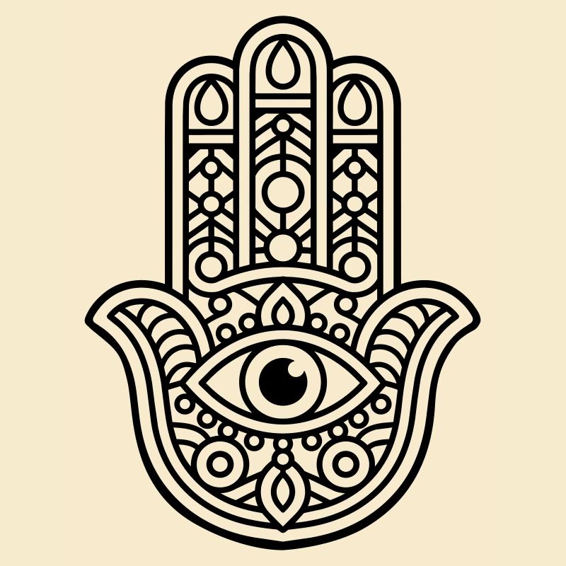 Panneau Hamsa