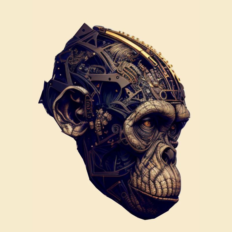 Advanced evolution: The monkey meets AI