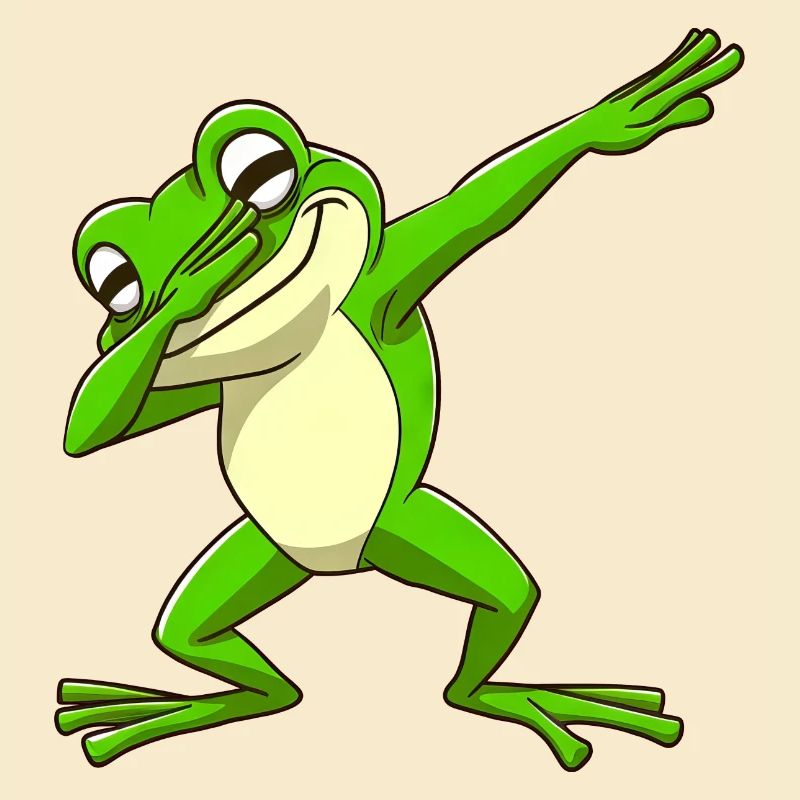 Cool Frog Dabbing Pose Tendance