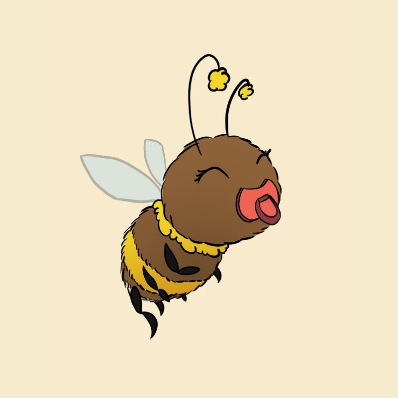 Mignonne sucette bourdon