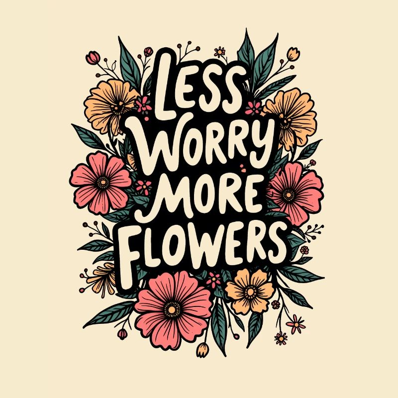 MOINS DE SOUCIS, PLUS DE FLEURS