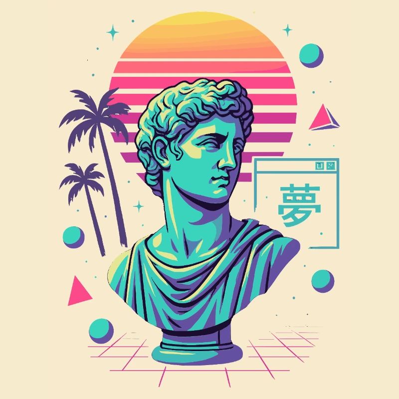Vaporwave Aesthetics – Ancient Meets Neon