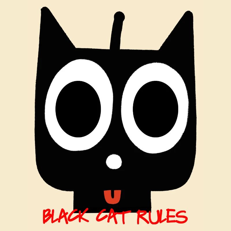 schwarze Katze