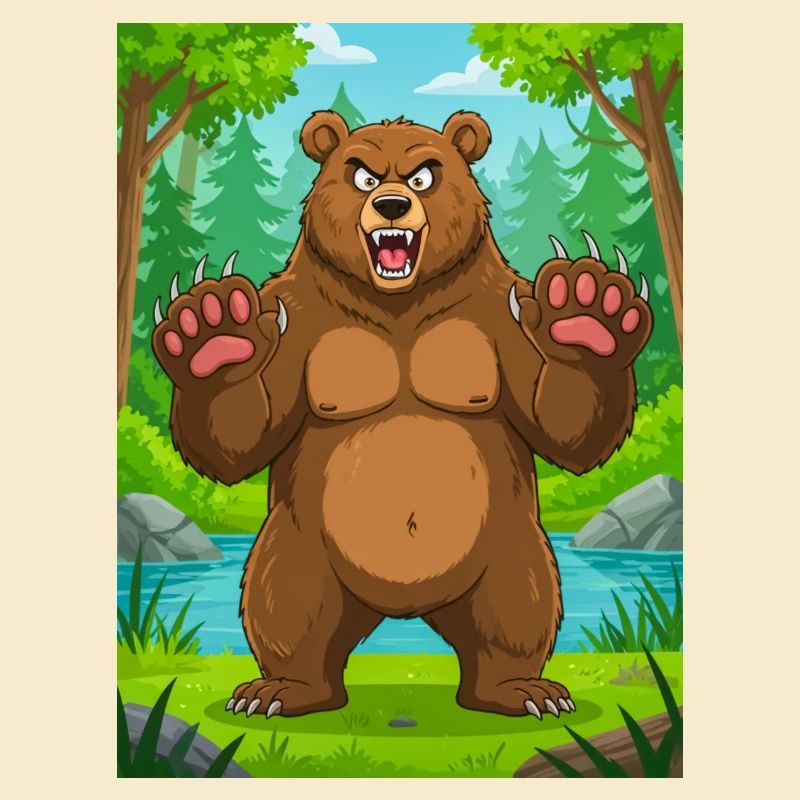 Brown Bear – powerful forest predator in America