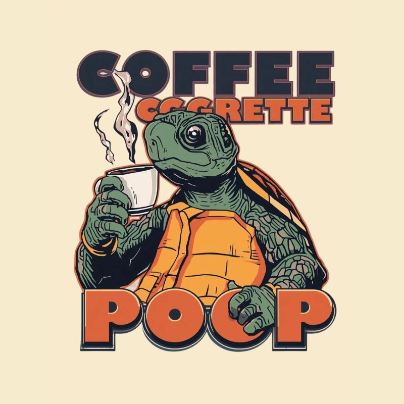 Lizard Turtle Coffee Butt Gaff Cigarette