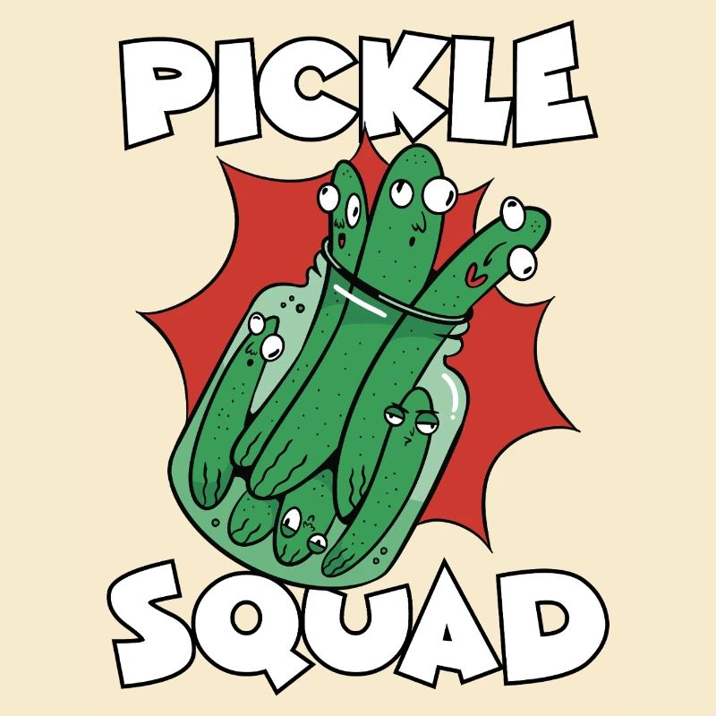 Équipe de concombres Pickle Squad Troupe de concombres Pickle Jar