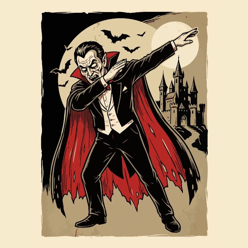 Dabbing Vampire – Dessin animé d’horreur drôle