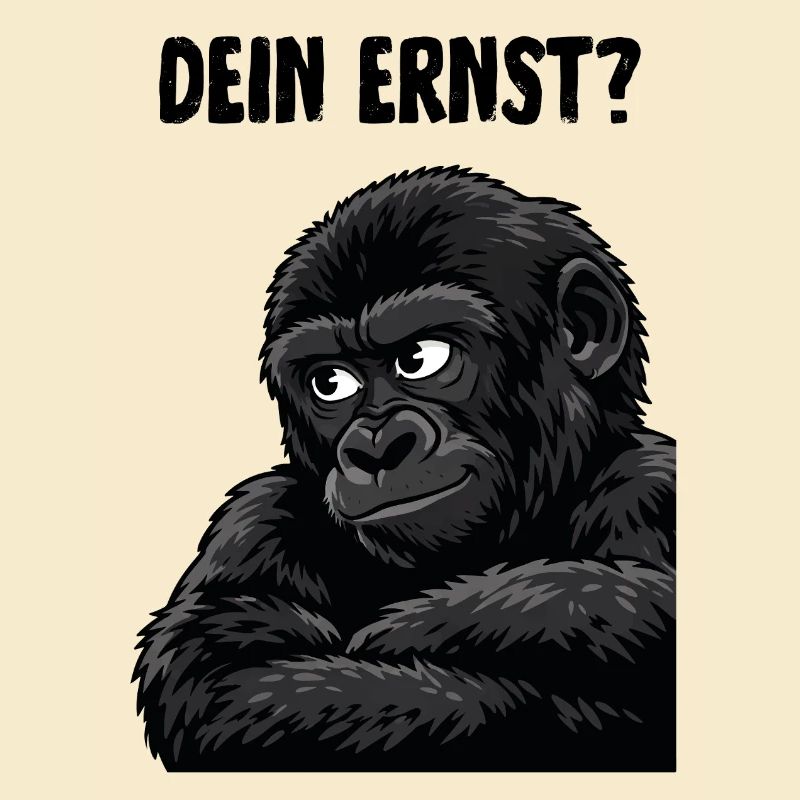 Affe mit skeptischem Blick - dein ernst?
