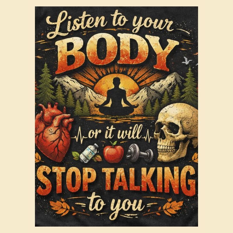 Hör auf deinen Körper oder er spricht