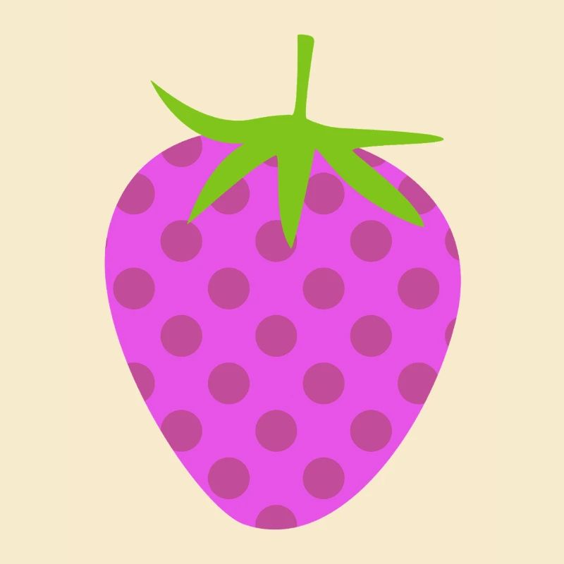 Erdbeere Dots Punkte Frucht pink Punkte Muster 