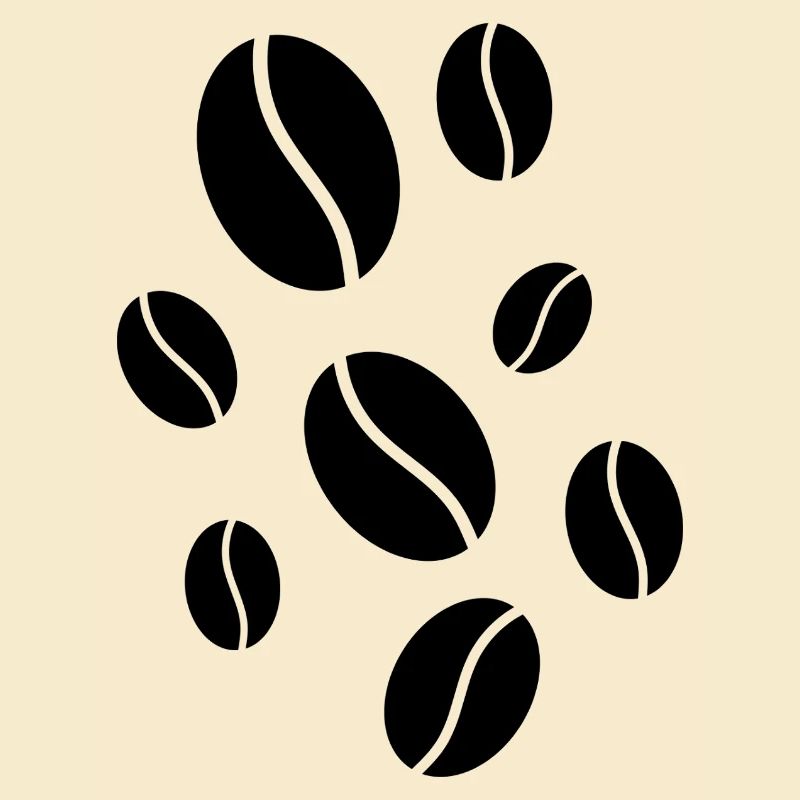 Fallende Kaffeebohnen