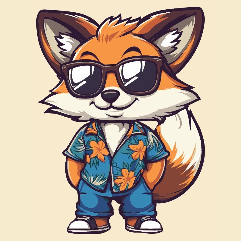 Fuchs Comic Urlaub
