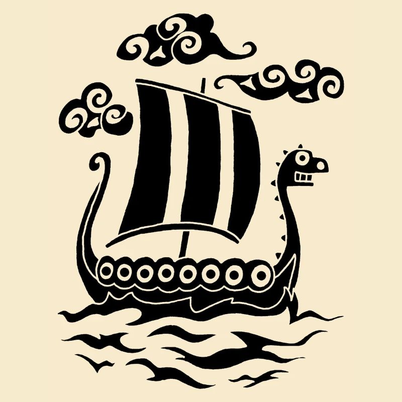 Drakkar rigolo noir