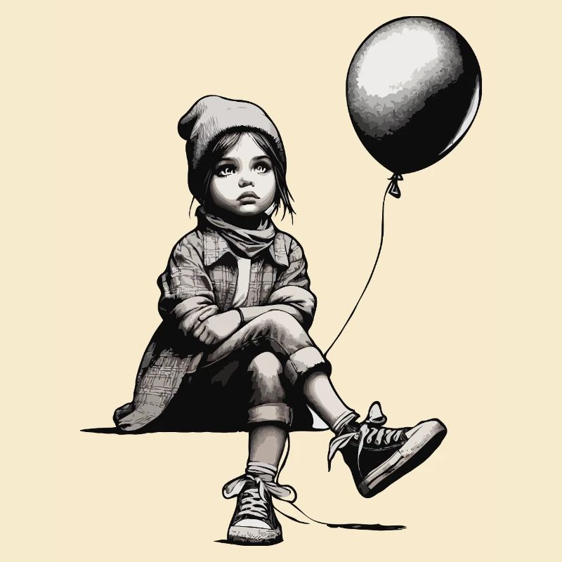 Mädchen mit Luftballon