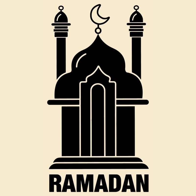 Texte du Ramadan et mosquée