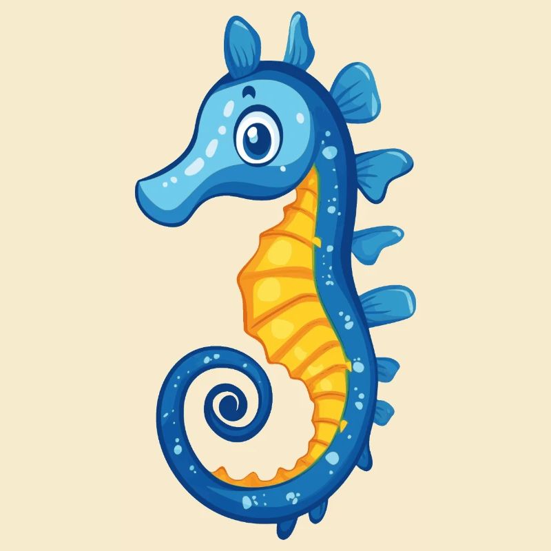 blaues Seepferdchen