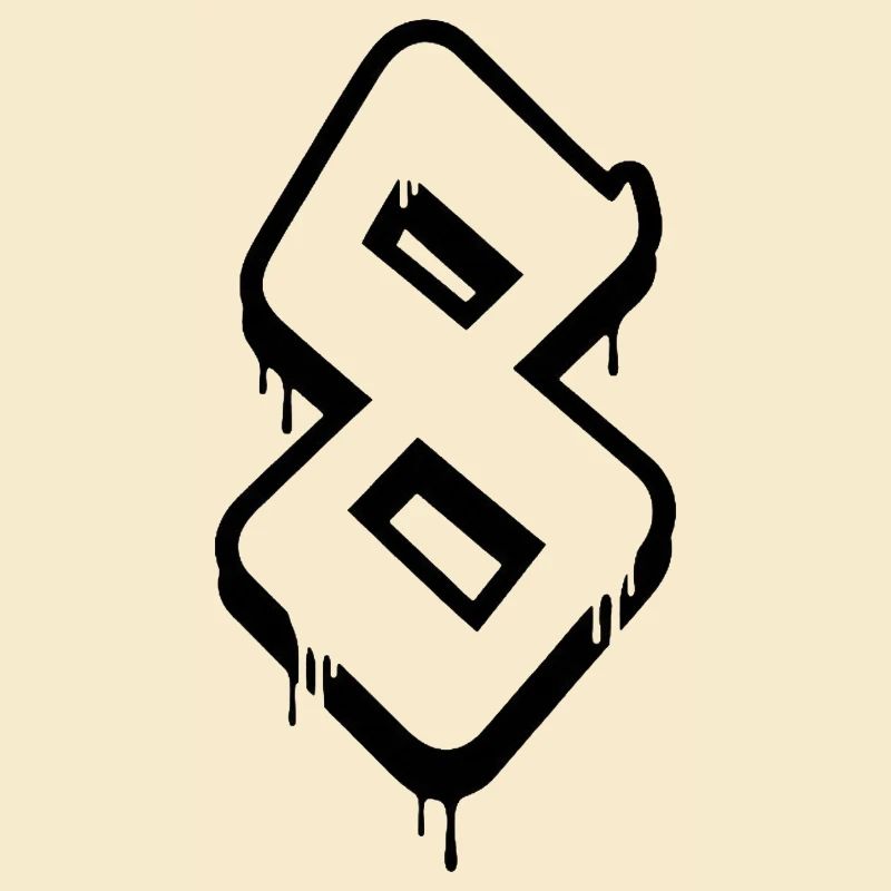 Conception de nombres de graffitis abstraits