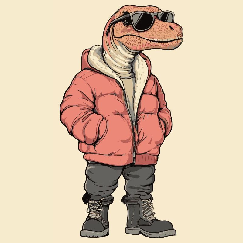 Dinosaurier brontosaurus Cool Winter
