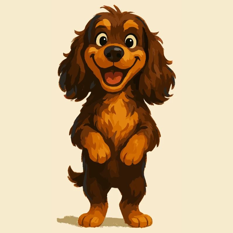 Cocker Spaniel souriant largement