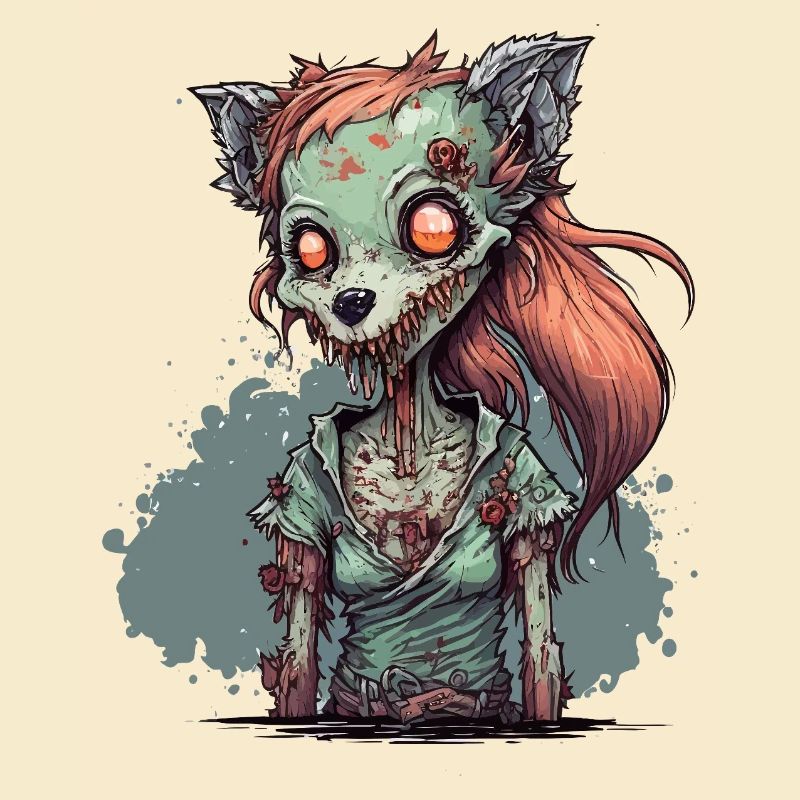 Renarde zombie