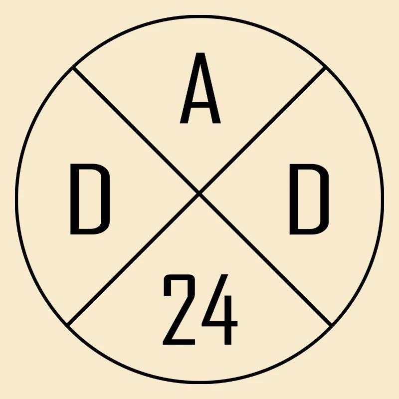 Papa 24 cercle Croix Design