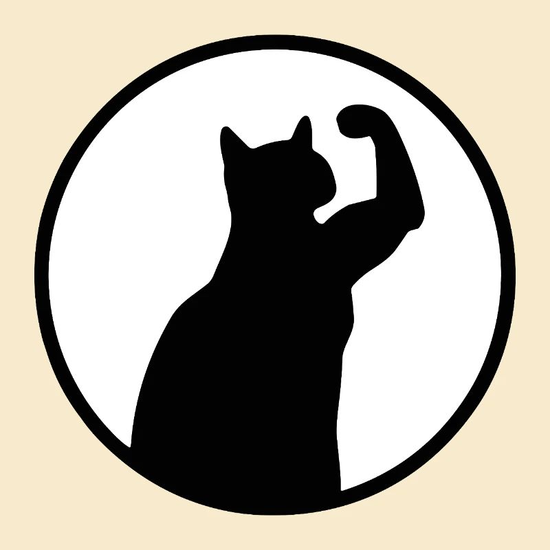 Chat de gym - Silhouette de chat