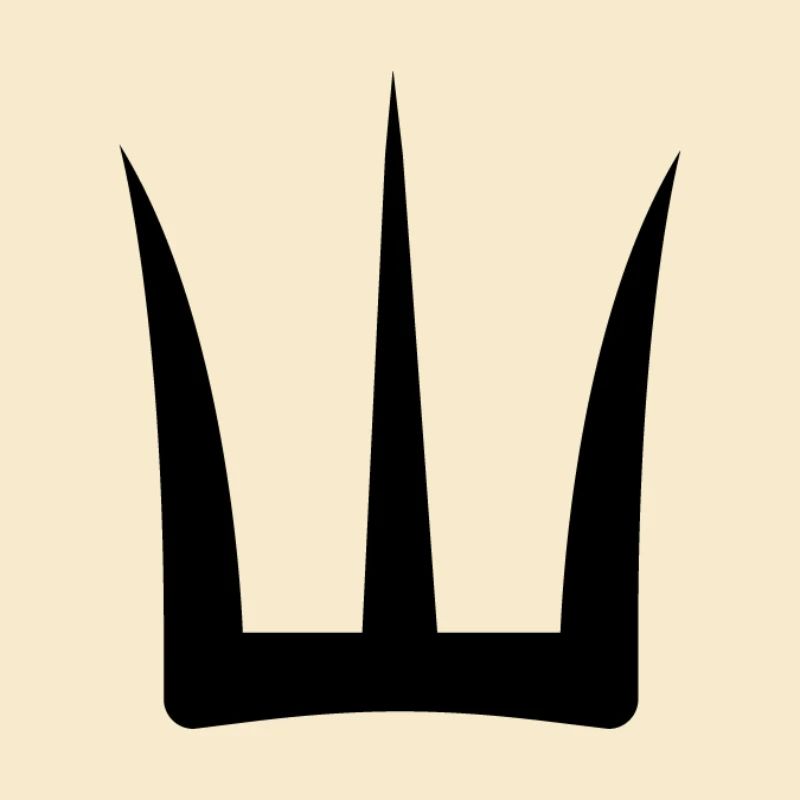 Schwarzer Dreizack