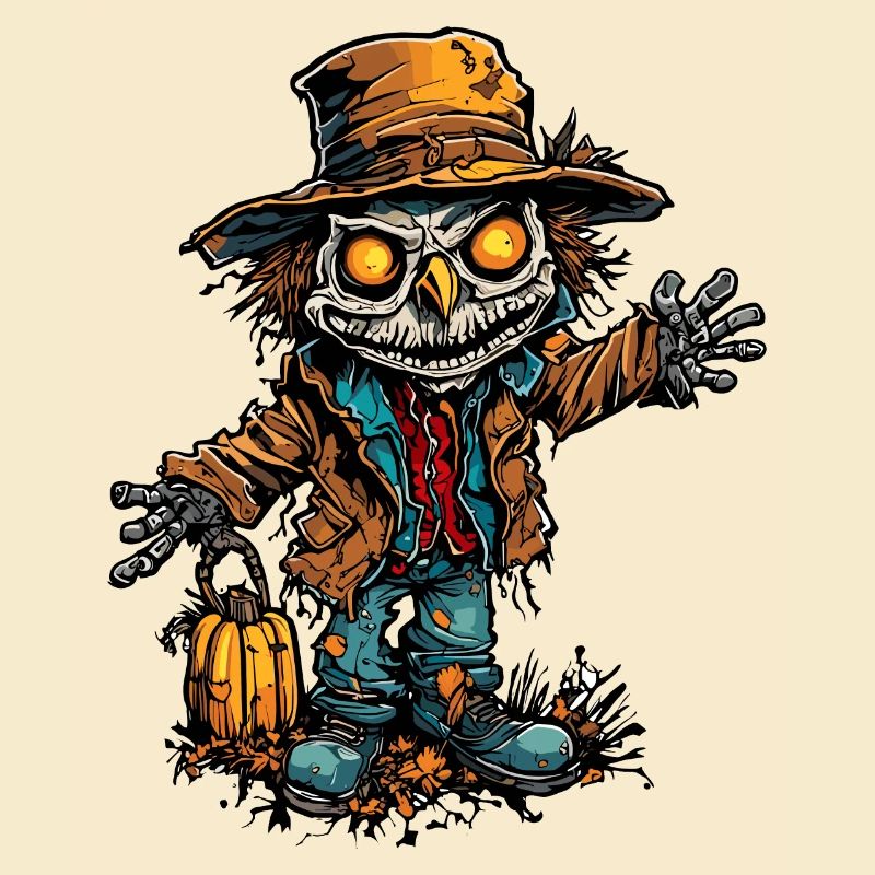 Vogelscheuche / Erntehelfer / Maisfeld / Feld